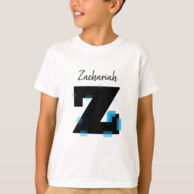 Personalizar seu nome (Carta Z) T-Shirt (Frente)