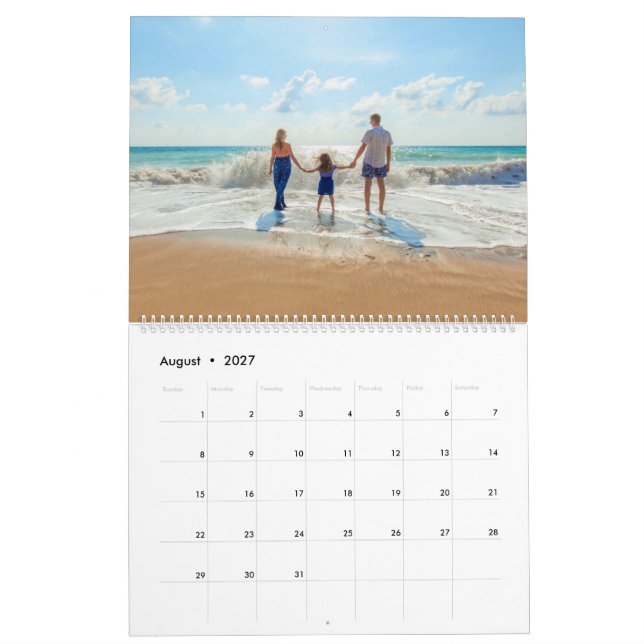 Personalizar seu Presente de Calendário de Fotogra (Ago 2027)