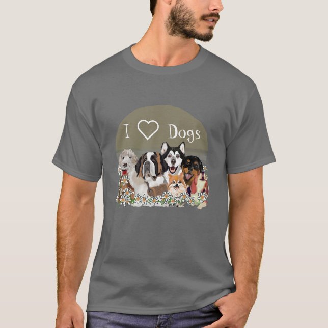 Personalizar T-Shirt do Clube de Cachorro de Texto (Frente)