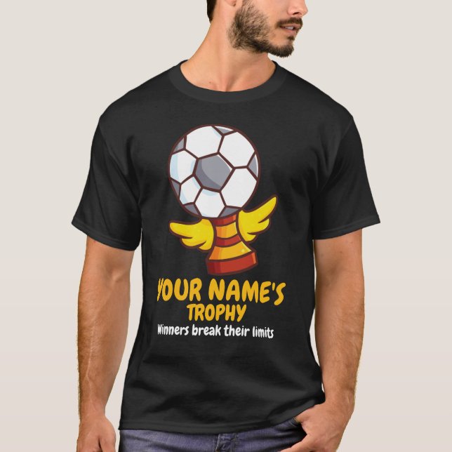 Personalizar T-Shirt do Troféu de Futebol (Frente)