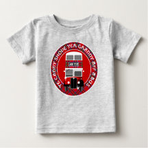Personalizar Vintage Tartan bus Baby T-Shirt