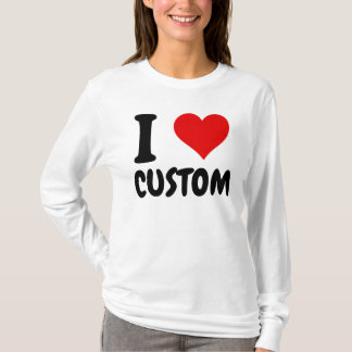 Personalizável Adoro T-Shirt Personalizada