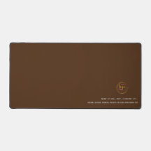 Personalizável Com Detalhes Corporativos Castanho