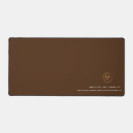 Personalizável Com Detalhes Corporativos Castanho