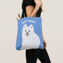 Personalizável - Dentro Spitz Tote Bag Blue