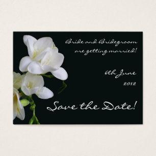 Personalizável Salvar a placa de data, Freesias br