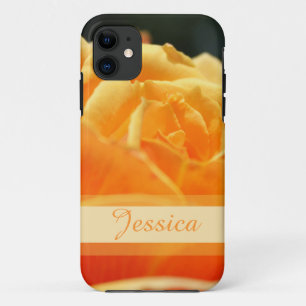 Personalize a capas de iphone de rosa amarela.