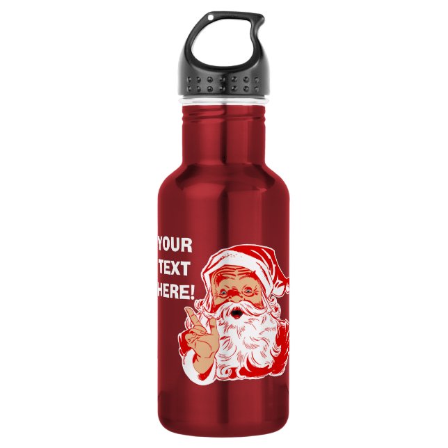 Personalize a garrafa de Papai Noel Wateer (Frente)