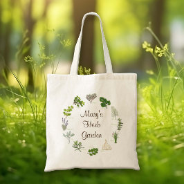 Personalize a sua bolsa de tote de jardim herbáceo