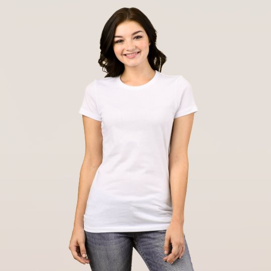 Camiseta feminina Favorite, Bella+Canvas, Branco