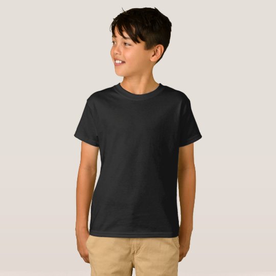 Camiseta infantil sem etqueta da Hanes TAGLESS®, Preto