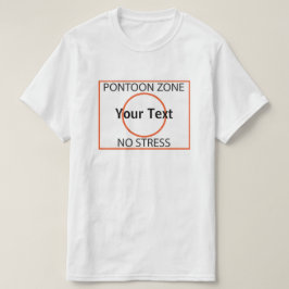 Personalize a zona do pontão nenhum t-shirt do