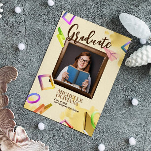 Personalize anúncio de graduação sofisticado e cre