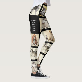 Personalize as Leggings de Cachorros do Modelo de 
