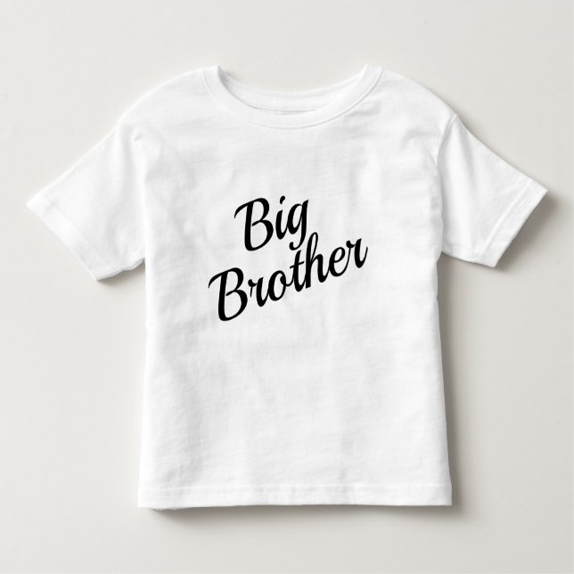Personalize Big Brother Tipografia Camiseta Infant (Frente)