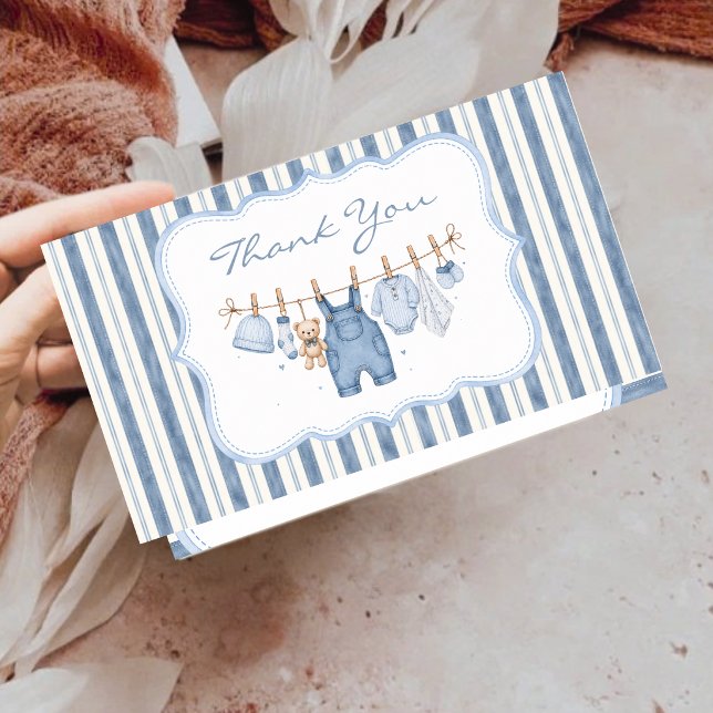 Personalize Blue Jean Baby Western Denim Obrigado (Criador carregado)