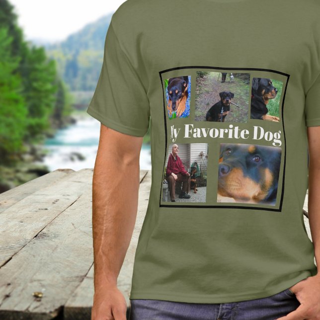 Personalize Cachorros Crie Sua Própria Camiseta 5- (Create Your Own 5-Panel Photo template)