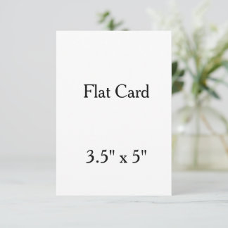 personalize Cartão Chato Quadrado 3,5" x 5"