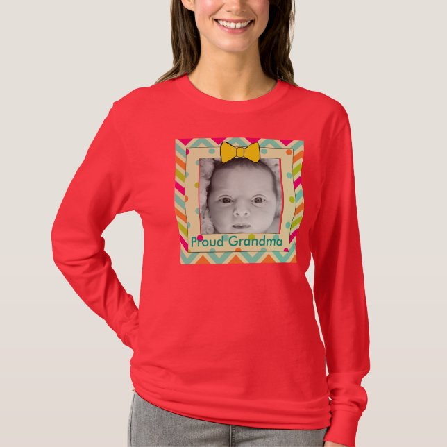 Personalize esta Camisa de Avó Orgulhosa (Frente)