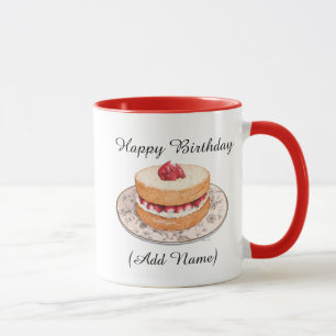 Personalize esta caneca de café de aniversário