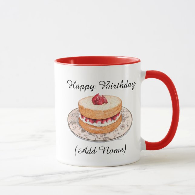 Personalize esta caneca de café de aniversário (Direita)