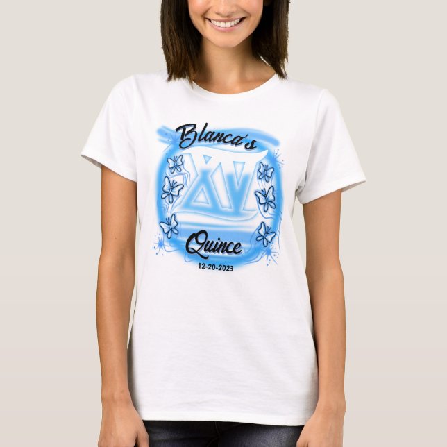 Personalize esta escova #3 Quince T-Shirt (Frente)