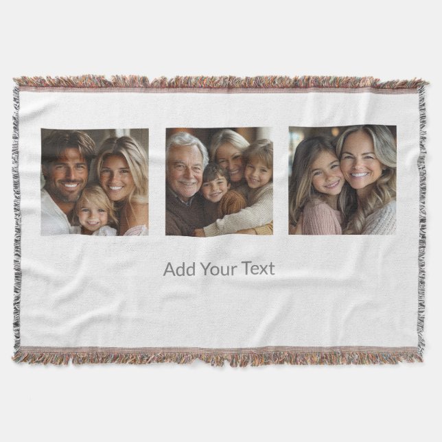 Personalize Este Cobertor Adicione Sua Foto e Text (Frente)