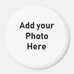 Personalize este íman de foto de 3" redondos
