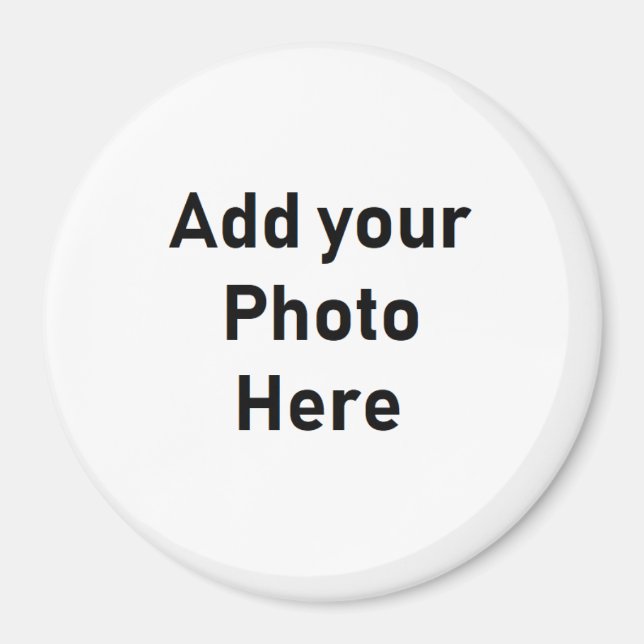 Personalize este íman de foto de 3" redondos (Frente)