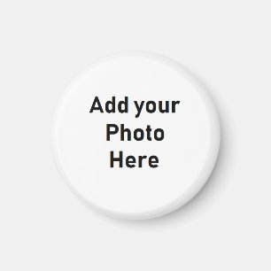 Personalize este íman de foto redonda miniatura