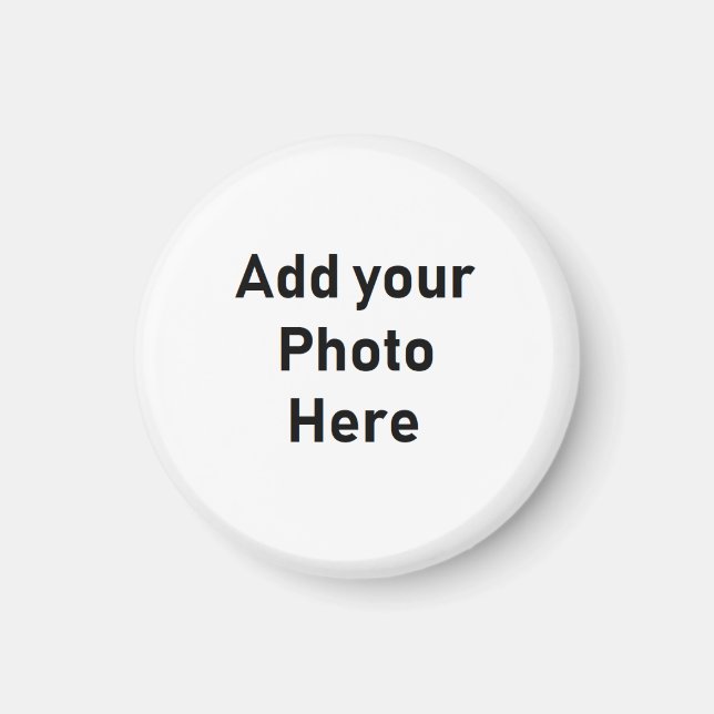 Personalize este íman de foto redonda miniatura (Frente)