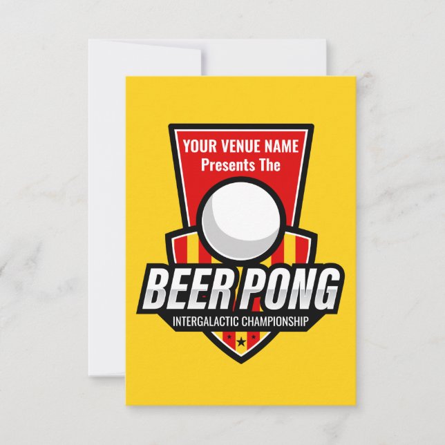 Personalize Este Logotipo De Pong Da Cerveja (Frente)