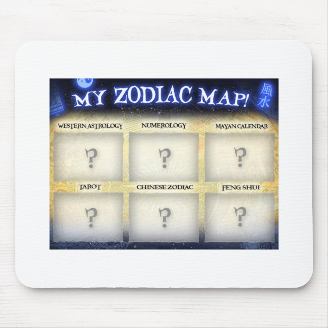 Personalize este mousepad em ZodiacMap.com (Frente)