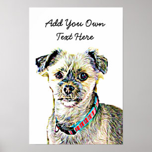 Personalize este Poster de Cachorro Custa com o Te