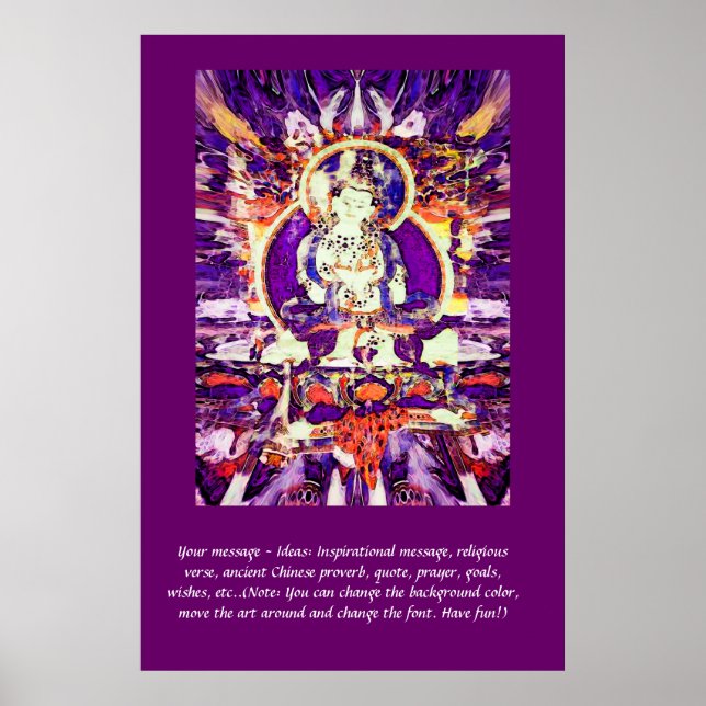 Personalize este Poster - Feliz Buda (Frente)