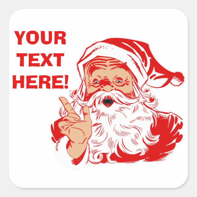 Personalize etiquetas de Papai Noel (Frente)