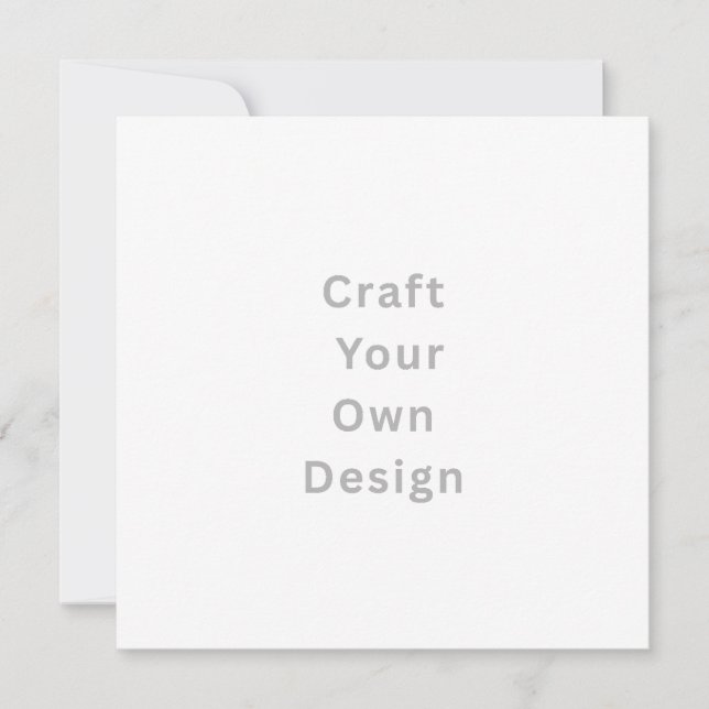 Personalize Invitation, Size: 5.25" x 5.25 White  (Frente)