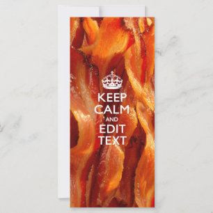 Personalize Isto com Keep Calm e Bacon Sizzling