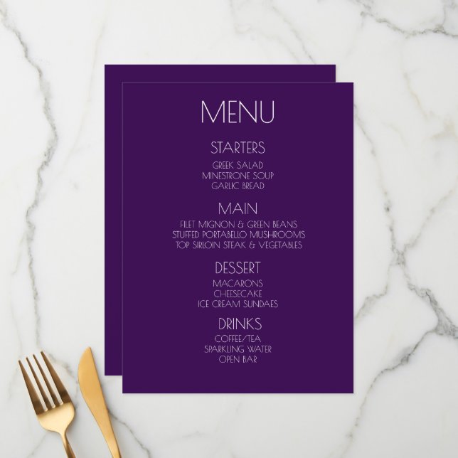 Personalize Isto - Crie Seu Próprio Menu Personali (Frente/Verso In Situ)