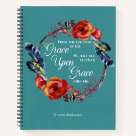 Personalize John 1:16 Grace com a Escritura de Gra