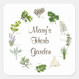 Personalize o adesivo do Herb Garden