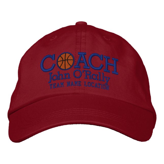 Personalize o Boné de treinador de basquete seu no (Frente)