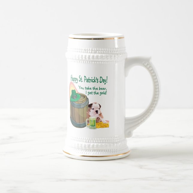 Personalize-o! Caneca de cerveja do Dia de São (Direita)