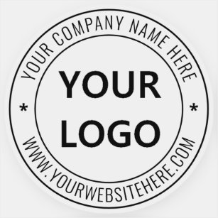 Personalize o logotipo da sua empresa e o adesivo 