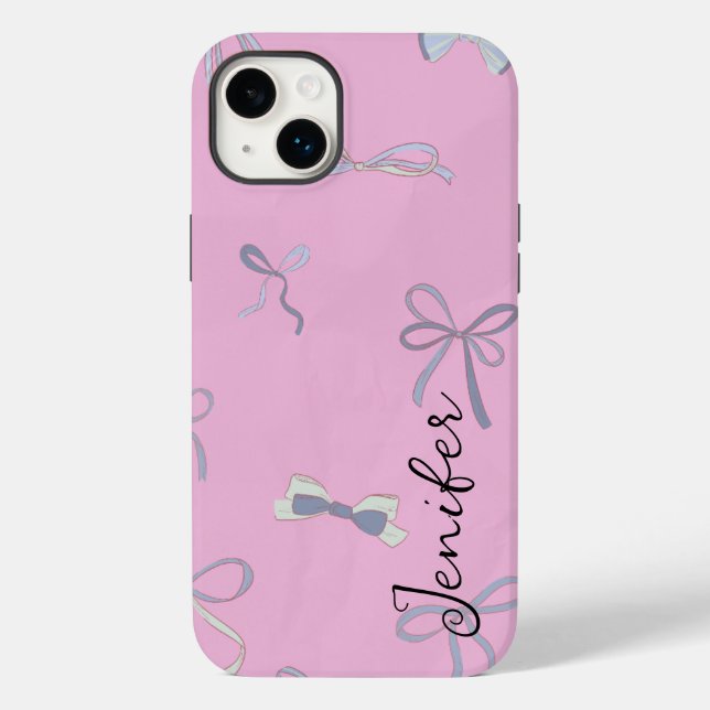 Personalize o nome no design cor rosa (Verso)