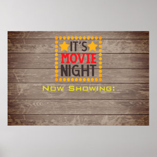 Personalize o poster da noite de cinema