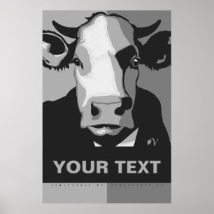 Personalize-o Poster de Arte Pop em Preto e Branco