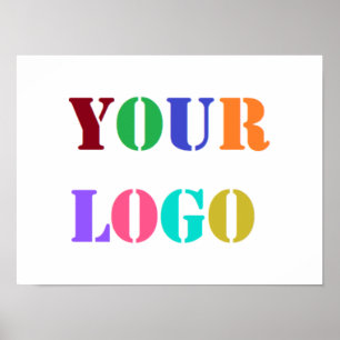 Personalize o Poster de promoção comercial do logo