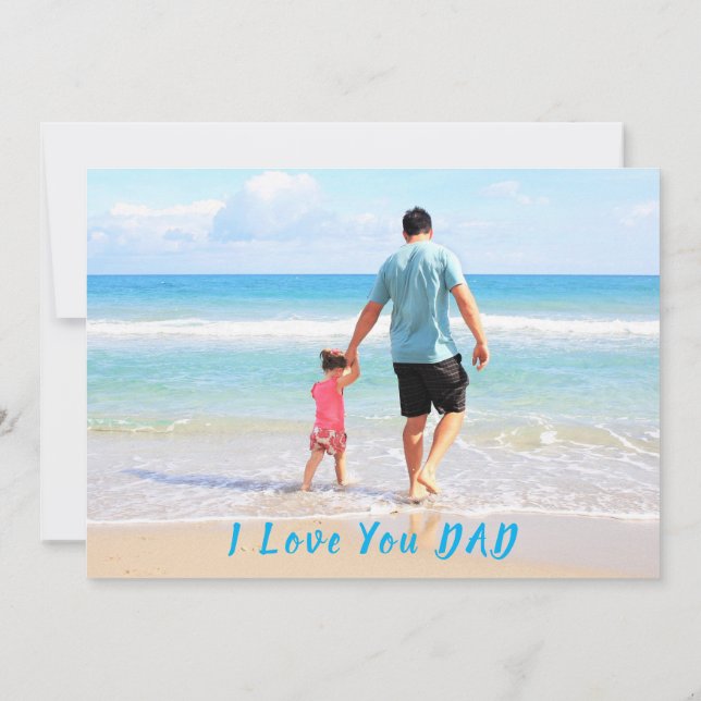 Personalize o texto do Cartão com fotos do seu Pai (Verso)