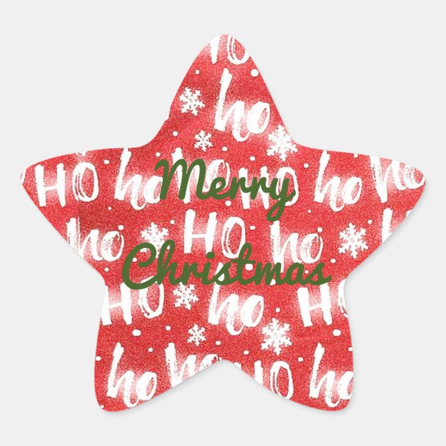 Personalize os adesivos de Natal HO HO (Frente)